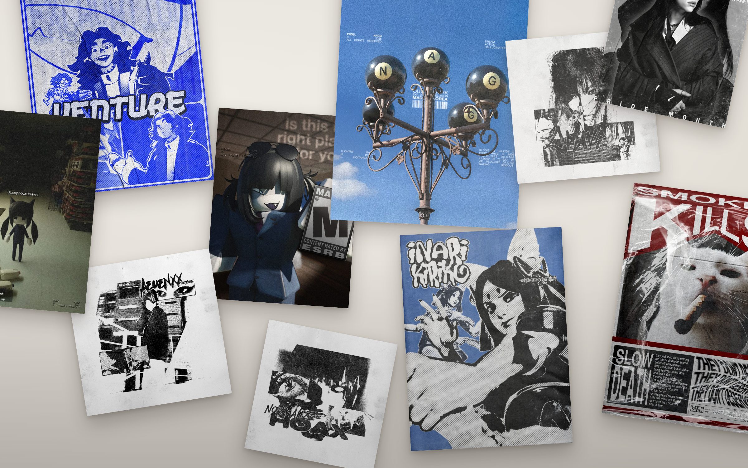 Album covers and posters by Sillage